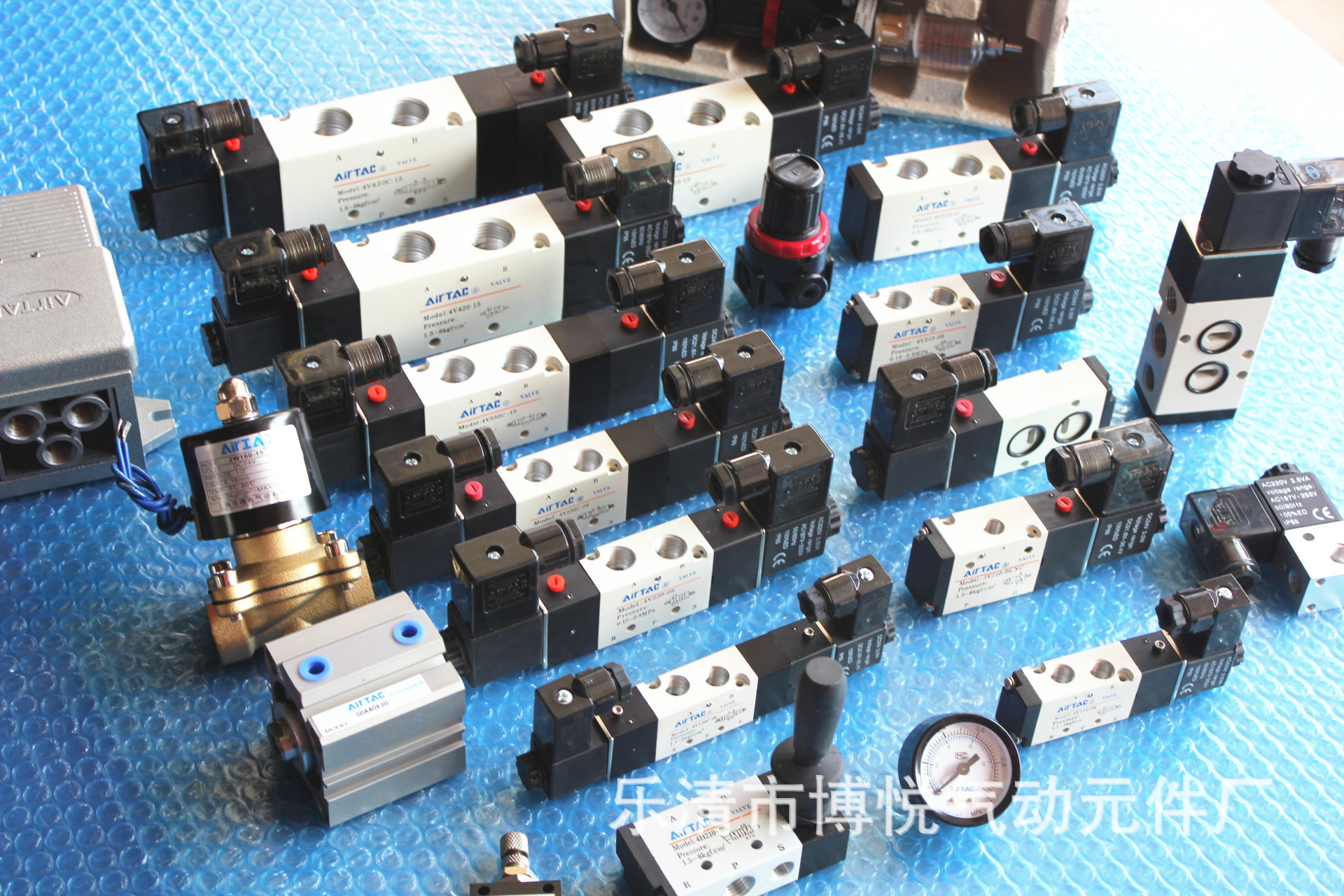 【现货供应亚德客二位五通电磁阀4V110-06 经济型 亚德客气动元件】价格,厂家,图片,阀门,乐清市博悦气动元件厂-